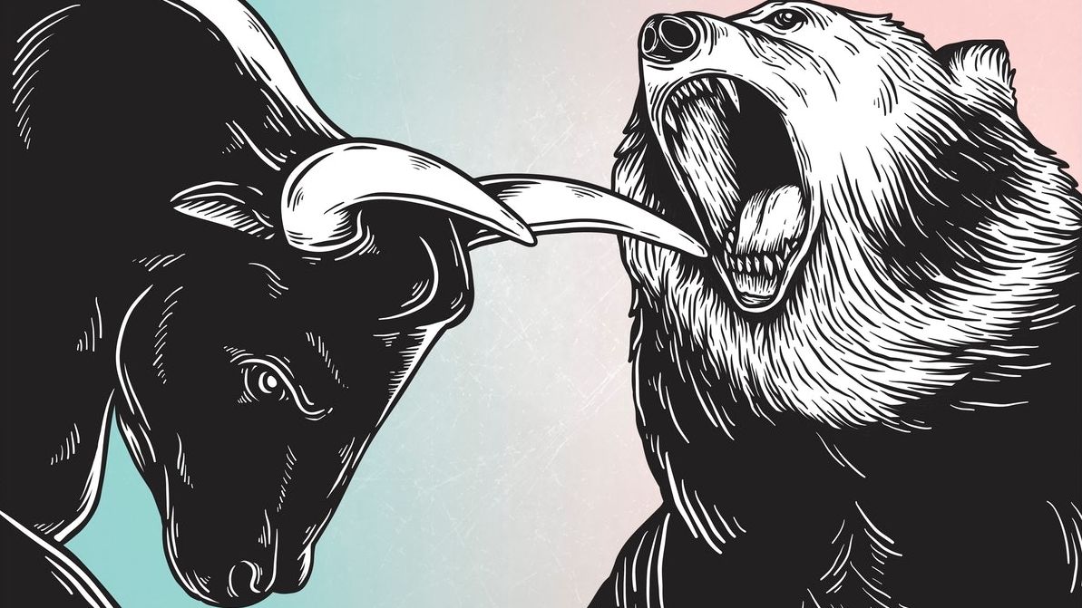 (16:9 CROP) Bull and Bear (Rawpixel)