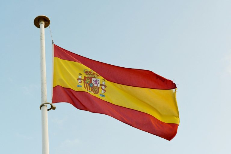 Spain flag. (Max Harlynking/Unsplash)