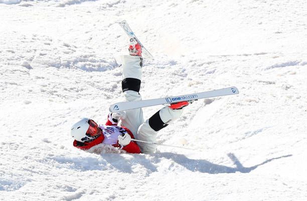 A skier falls. (Clive Rose/Getty Images)